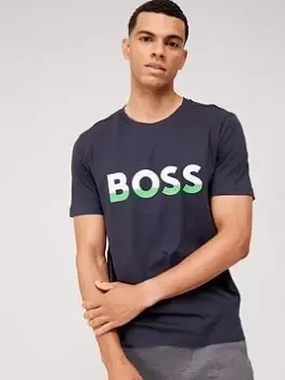 BOSS 1 Logo T-Shirt, Dark Blue, Size L, Men