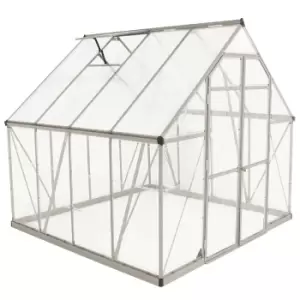 Palram - Canopia Balance 8 x 8ft Silver Greenhouse - wilko - Garden & Outdoor