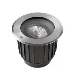 Gea Outdoor LED Recessed Ground Uplight Stainless Steel Polished 22.3cm 2815lm 2700K IP67