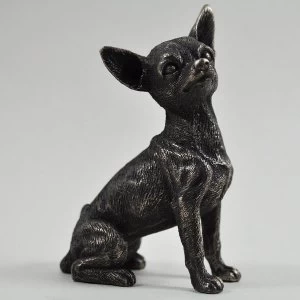 Chihuahua Cold Cast Bronze Sculpture