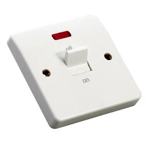 MK 32A White Single Switch
