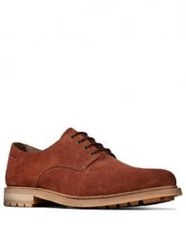 Clarks Foxwell Hall Lace Up Shoes - Tan