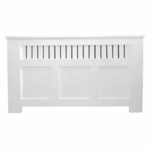At Home Comforts Panel Painted White Radiator Cover Large