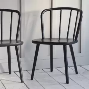 Garden Trading Pair of Uley Chairs in Carbon & Ash
