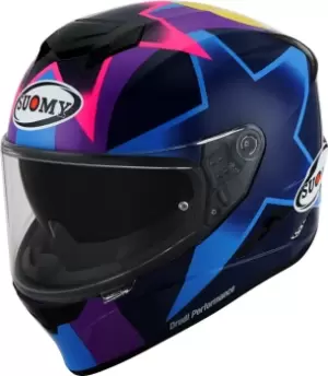 Suomy Stellar Bastianini Replica Helmet, black-purple Size M black-purple, Size M