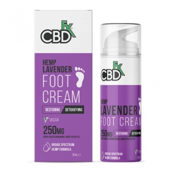 CBDfx Hemp Lavender Foot Cream 250mg CBD 50mL