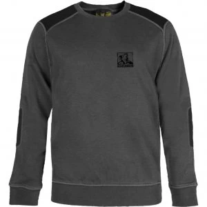 Roughneck Mens Crewneck Sweatshirt Grey L