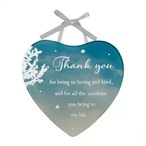 Reflections Of The Heart Mini Plaque Thank You