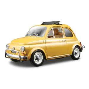 1:24 1968 Fiat 500 Diecast Model (Yellow)