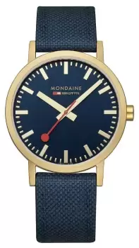 Mondaine A660.30360.40SBQ Classic 40mm Blue Dial Blue Watch
