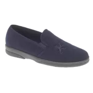 Sleepers Mens Frazer Synthetic Suede Slippers (13 UK) (Navy)