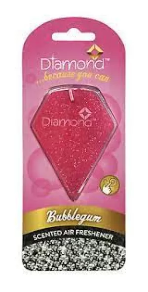Bubblegum 2D (Pack Of 10) Diamond Air Freshener