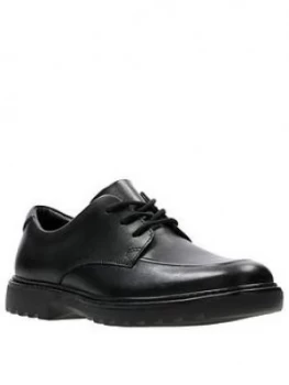 Clarks Asher Grove Junior Shoes - Black, Size 4.5 Older