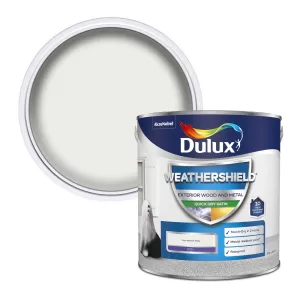 Dulux Weathershield Exterior Quick Dry Pure Brilliant White Satin Paint 2.5L