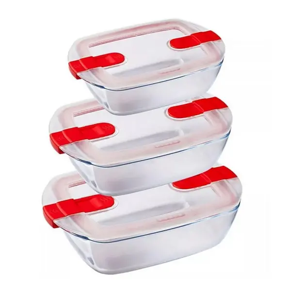 Pyrex Cook&Heat Rectangle Roaster Set One size None 72238469000