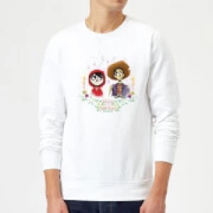 Coco Miguel And Hector Sweatshirt - White - S
