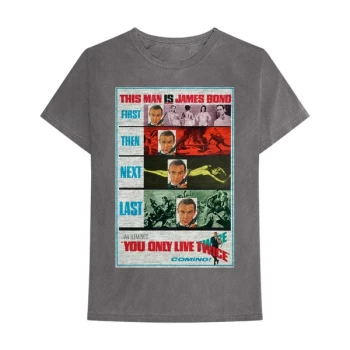 James Bond 007 - You Only Live Twice Unisex Small T-Shirt - Grey