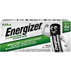 Energizer AAA Rechargeable Batteries Power Plus HR03 700mAh NiMH 1.2V 10 Pieces