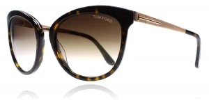 Tom Ford Emma Sunglasses Tortoise / Gold 52G 56mm