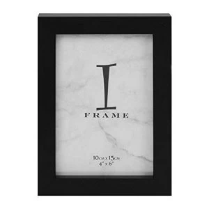 4" x 6" - iFrame Black Plastic Photo Frame