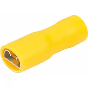 6.3x0.8mm 20A Yellow Insulated Receptacle Pack of 100 - Truconnect