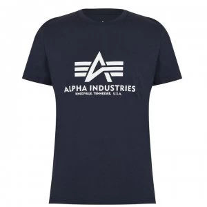 Alpha Industries Basic Logo T-Shirt - Navy