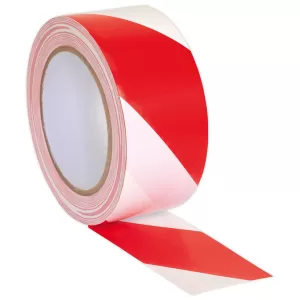 Genuine SEALEY HWTRW Hazard Warning Tape 50mm x 33mtr Red/White