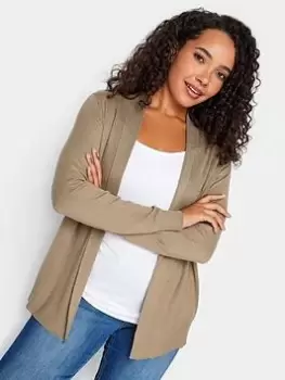 M&Co Open Front Cardigan - Camel, Brown, Size 14-16, Women
