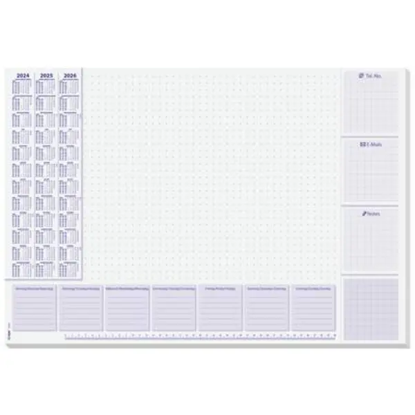 Sigel Sigel Lilac HO355 Desk pad Three-year planner Multicolour (W x H) 595mm x 410 mm HO355