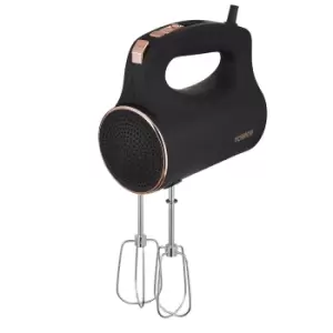 Tower T12061RG Cavaletto 300W Hand Mixer - Black and Rose Gold