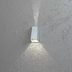 Imola Outdoor Modern Up Down Grey Wall Light 2x 3W High Power LED, IP54