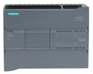 Siemens S7-1200 PLC CPU - 14 (Digital Input, 2 switch as Analogue Input) Inputs, 10 (Digital Output, Relay Output)