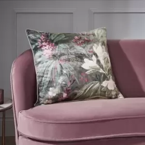 Hyperion Interiors Anthea Floral Cushion Green
