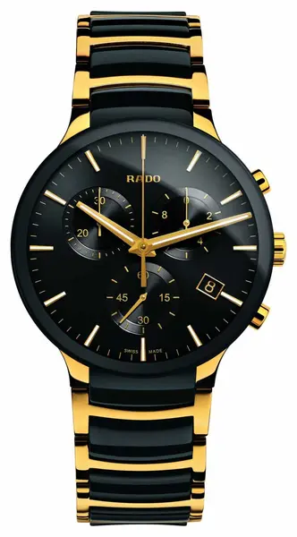 RADO R30134162 Centrix Chronograph XL Gold Tone High-Tech Watch