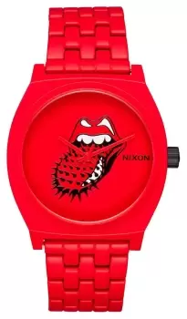 Nixon A1356-191-00 Rolling Stones Time Teller Red Monochrome Watch