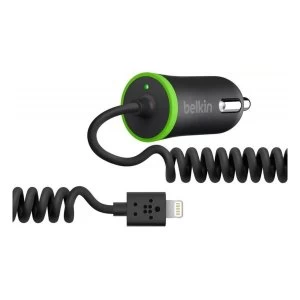 Belkin F8J154BT04-BLK Lightning Car Charger with ChargeSync Cable in Black