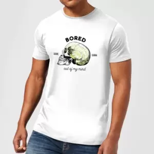 Bored Out Of My Mind Mens T-Shirt - White - XXL