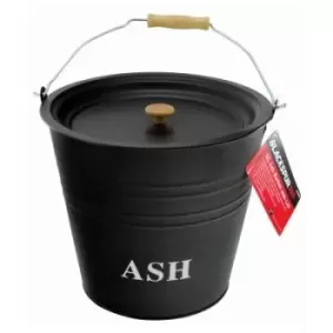 Blackspur Ash Bucket With Lid, 12L