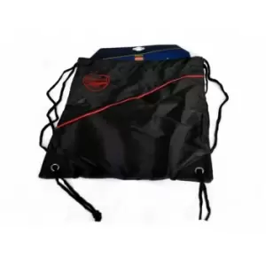 Arsenal FC Official Football Gym Bag (One Size) (Black/Red) - Black/Red