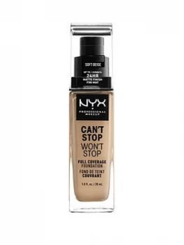 NYX Professional Makeup Cant Stop Foundation Warm Carmel