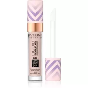 Eveline Cosmetics Liquid Camouflage Waterproof Concealer with Hyaluronic Acid Shade 03 Soft Natural 7,5 ml