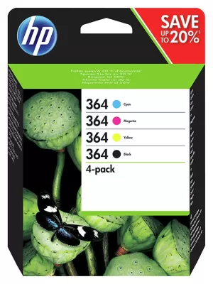 HP 364 Black and Tri Colour Ink Cartridge