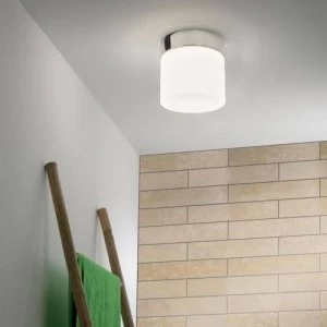 1 Light Bathroom Ceiling Light Polished Chrome IP44, E27