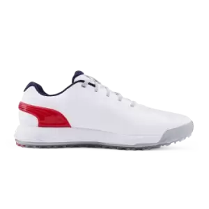 Puma Alphacat Nitro Golf Shoes White/Red/Navy UK8