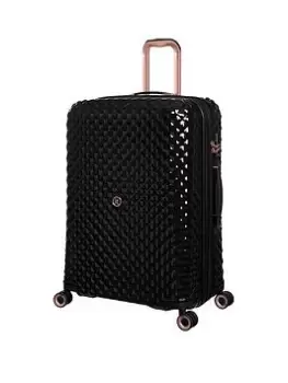 It Luggage Glitzy Hardshell Large Black Expadnable Suitcase With Tsa Lock