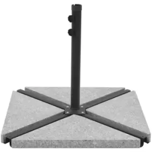 Vidaxl - Umbrella Weight Plate Granite 15 kg Triangular Grey Grey