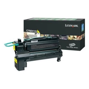 Lexmark C792X1YG Yellow Laser Toner Ink Cartridge