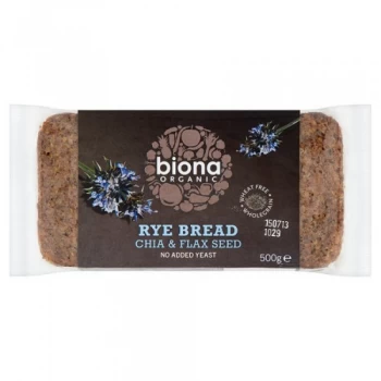 Biona Organic Rye Bread with Chia & Flax Seed 500g