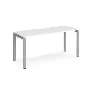 Adapt starter unit single 1600mm x 600mm - silver frame and white top
