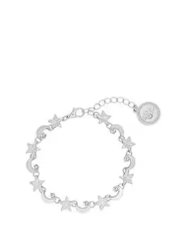 Bibi Bijoux Silver Delicate Star & Moon Bracelet